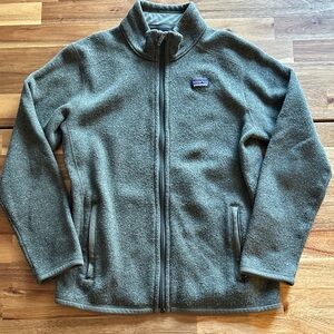 Patagonia Kids Green Better Sweater Jacket Size XL